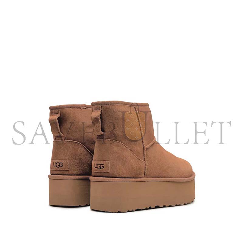 U*g classic mini platform chestnut ankle boots